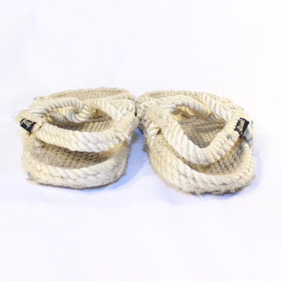 Gurkees W8 M5 Neptune Platinum Vegan Rope Unisex Sandals - Handmade in USA - Picture 6 of 10